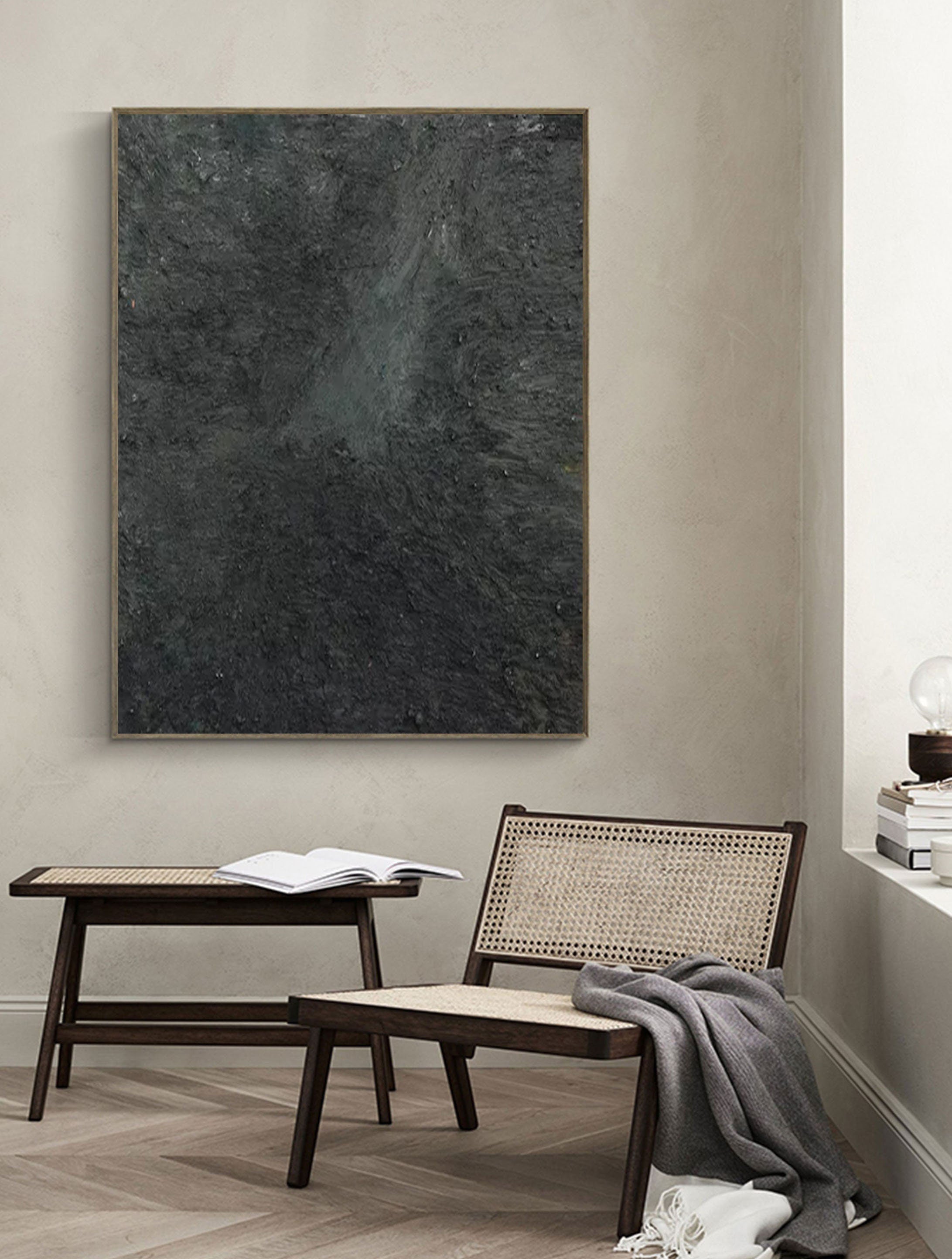 Minimalist Zen Canvas Painting #MZ040 - Abstract Wall Art for Meditation Room, Yoga Studio & Home Decor
