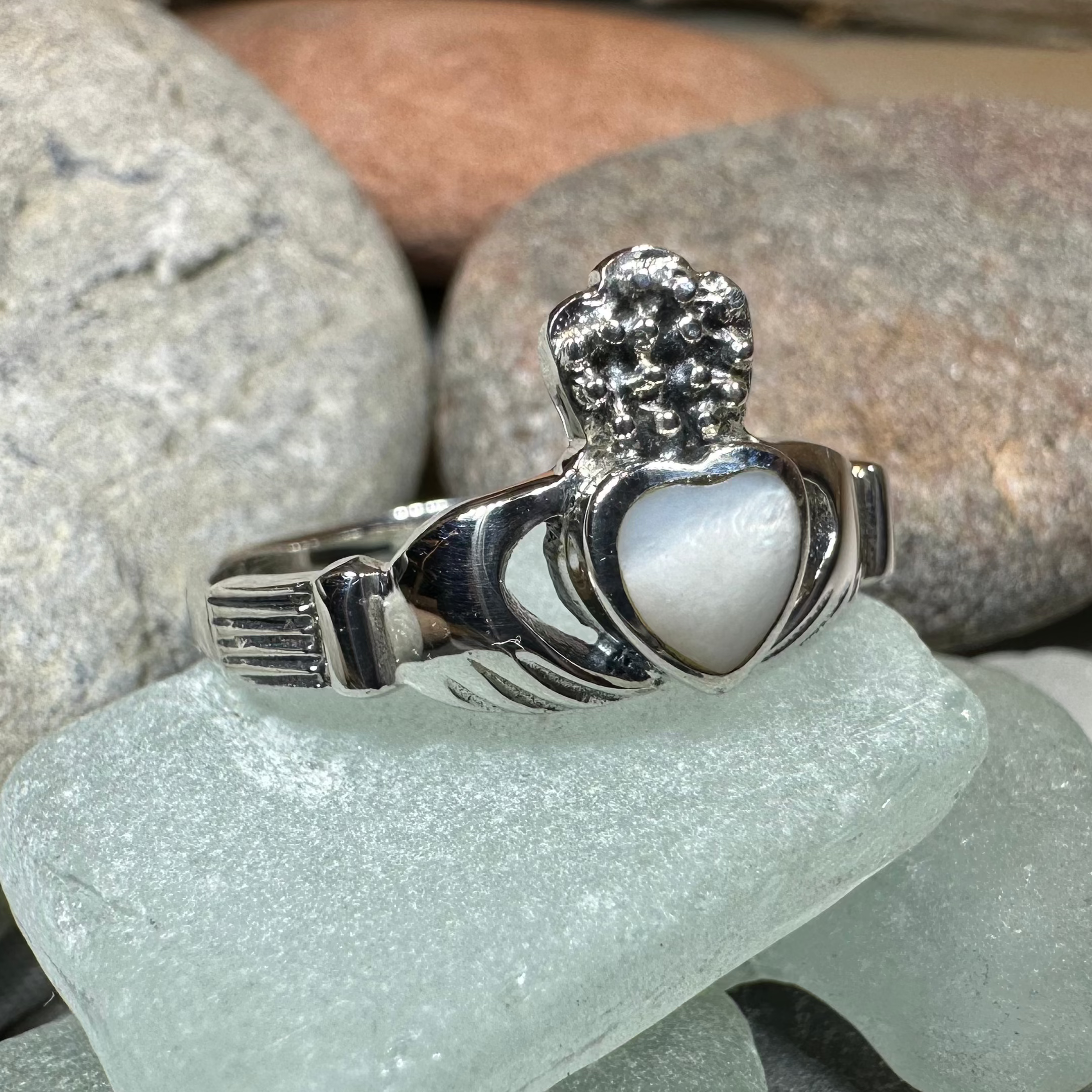 Aurora Claddagh Ring - Sterling Silver Irish Love Friendship Loyalty Ring for Women | Perfect for Weddings, Anniversaries & Gifts