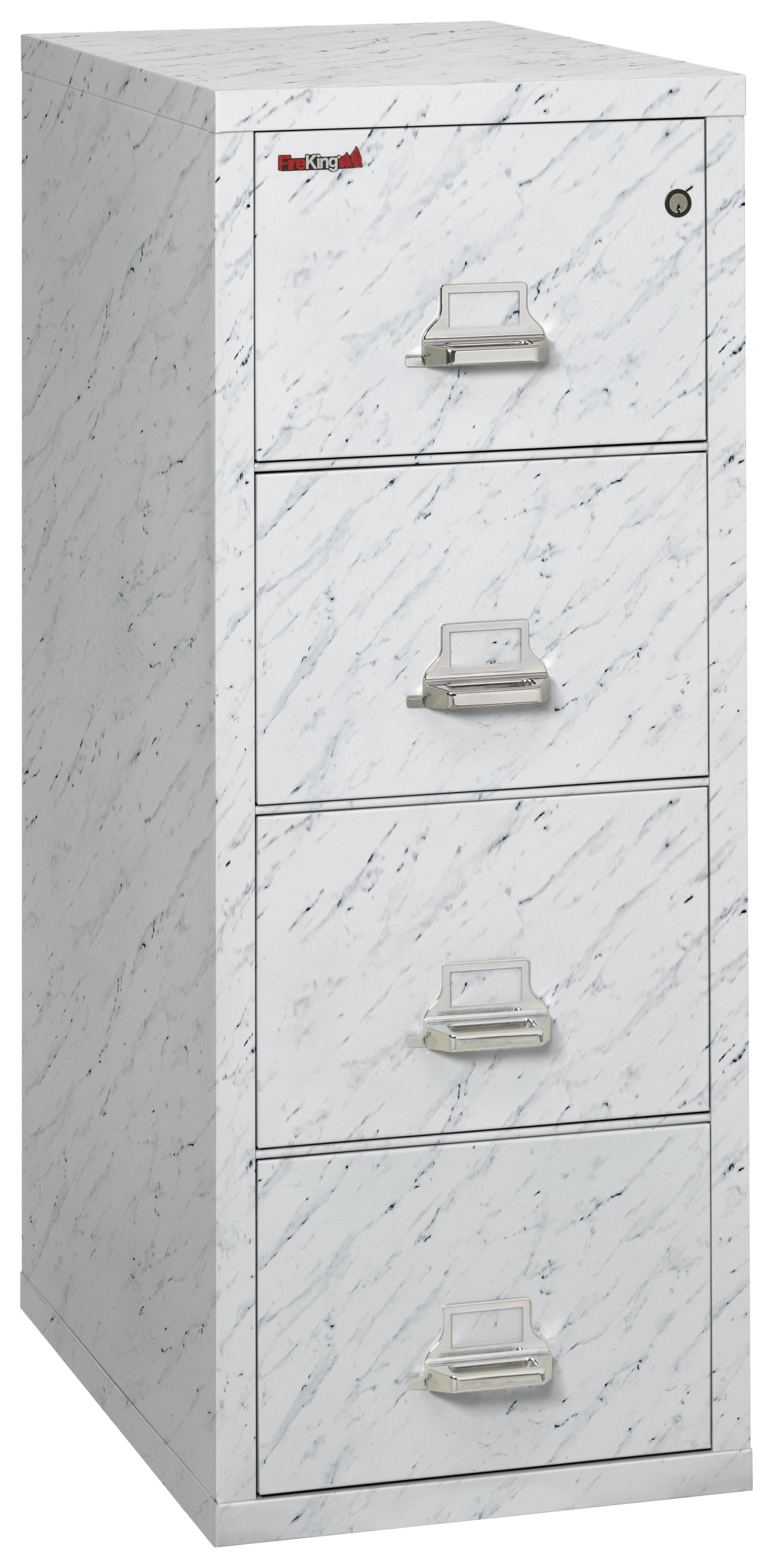 FireKing 4 2125 C Premium Designer Four Drawer Legal 25 D Fireproof File Cabinet - Secure Document Storage for Office & Home Use