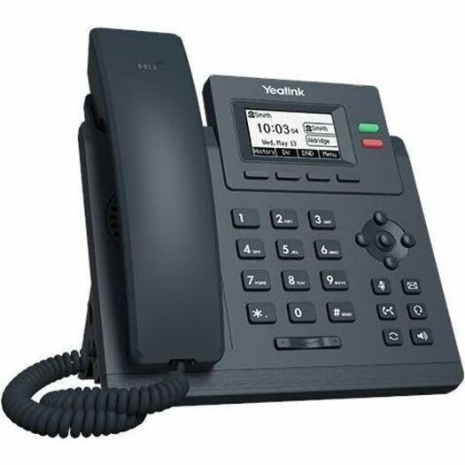 Yealink SIP-T31G IP Phone with HD Voice, Wall Mountable, Corded VoIP Desk Phone for Office & Home Business - Classic Gray - Ideal for Remote Work & Small Business Communication