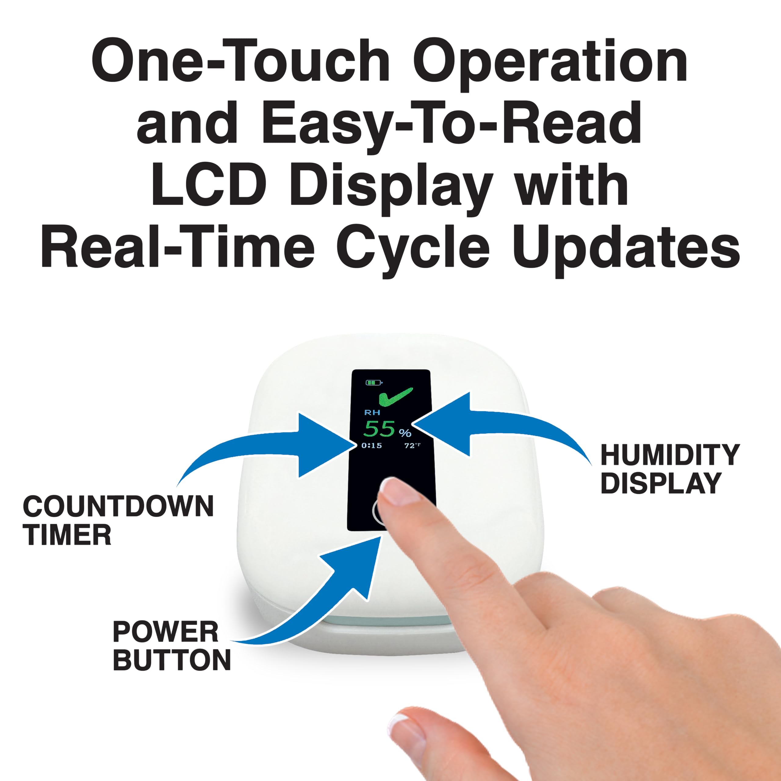 iQDry by Dry & Store - Fastest Hearing Aid Dryer & Dehumidifier | 15-Minute Rapid Moisture Removal for Hearing Aids, AirPods, Earbuds & Amplifiers | Perfect for Travel, Daily Use & Electronic Device Maintenance