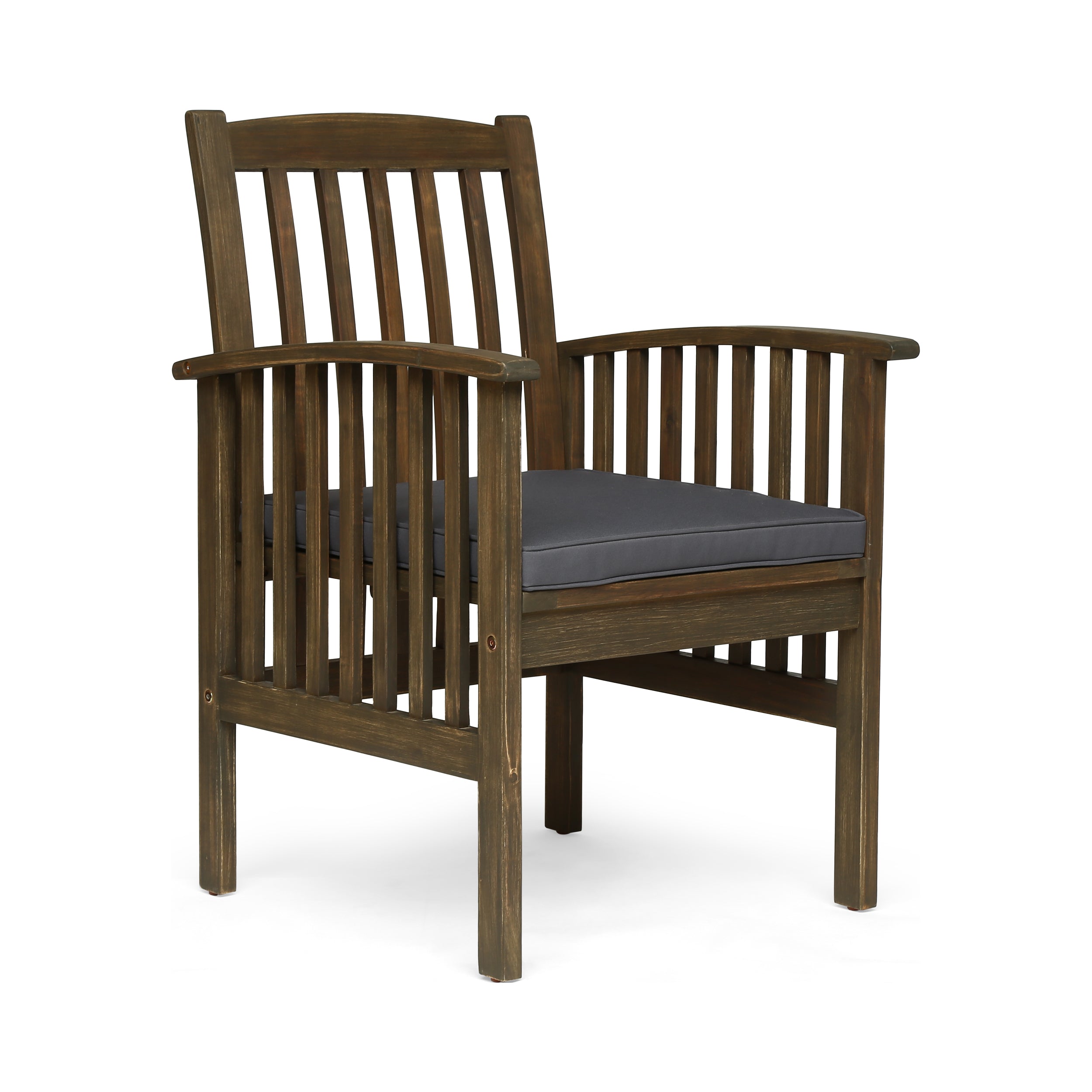 CASA ACACIA Modern Dining Chairs Set of 2 with Cushions - Comfortable Wooden Kitchen Chairs for Dining Room, Breakfast Nook, or Outdoor Patio Use