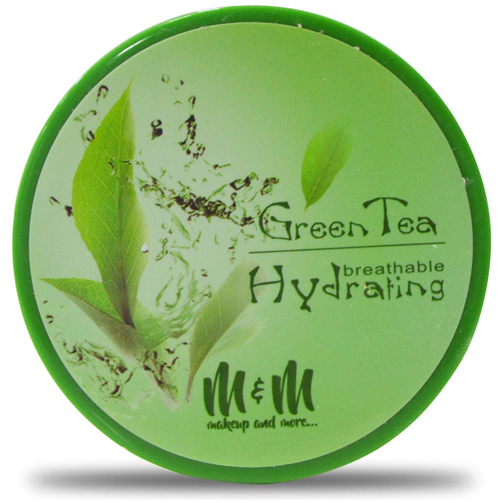Natural Green Tea & Golden Honey Compact Powder - Soothing, Moisturizing Makeup with Soft Finish | 6 Shades, 14g | Perfect for Daily Wear, Touch-Ups & On-The-Go Beauty