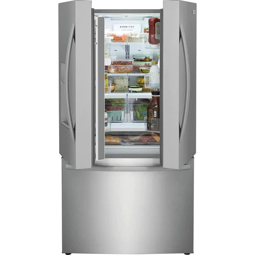 Frigidaire 36-Inch French Door Refrigerator with 27.8 cu. ft. Capacity, Ice & Water Dispenser - FRFS2823AS [Open Box] - Perfect for Modern Kitchens & Large Family Homes