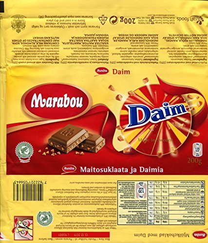 Premium Marabou Milk Chocolate with Daim Crunchy Caramel - 3 Pack (150g Each) - Perfect for Gifts, Snacking & Dessert Toppings