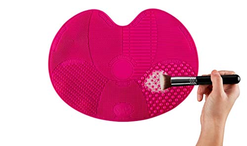 Professional Makeup Brush Cleaner Pad & Cleaning Mat - Silicone Brush Washer for Cosmetics Tools | Perfect for Home, Salon & Travel Use