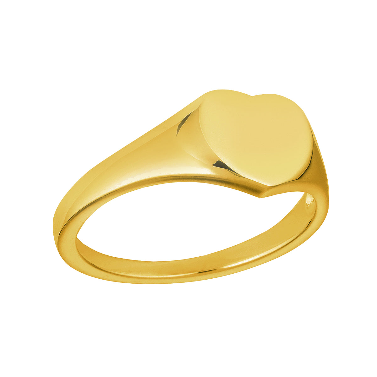 Amore Gold Signet Ring for Women - Elegant Personalized Jewelry Gift for Her - Perfect for Engagements, Anniversaries & Special Occasions