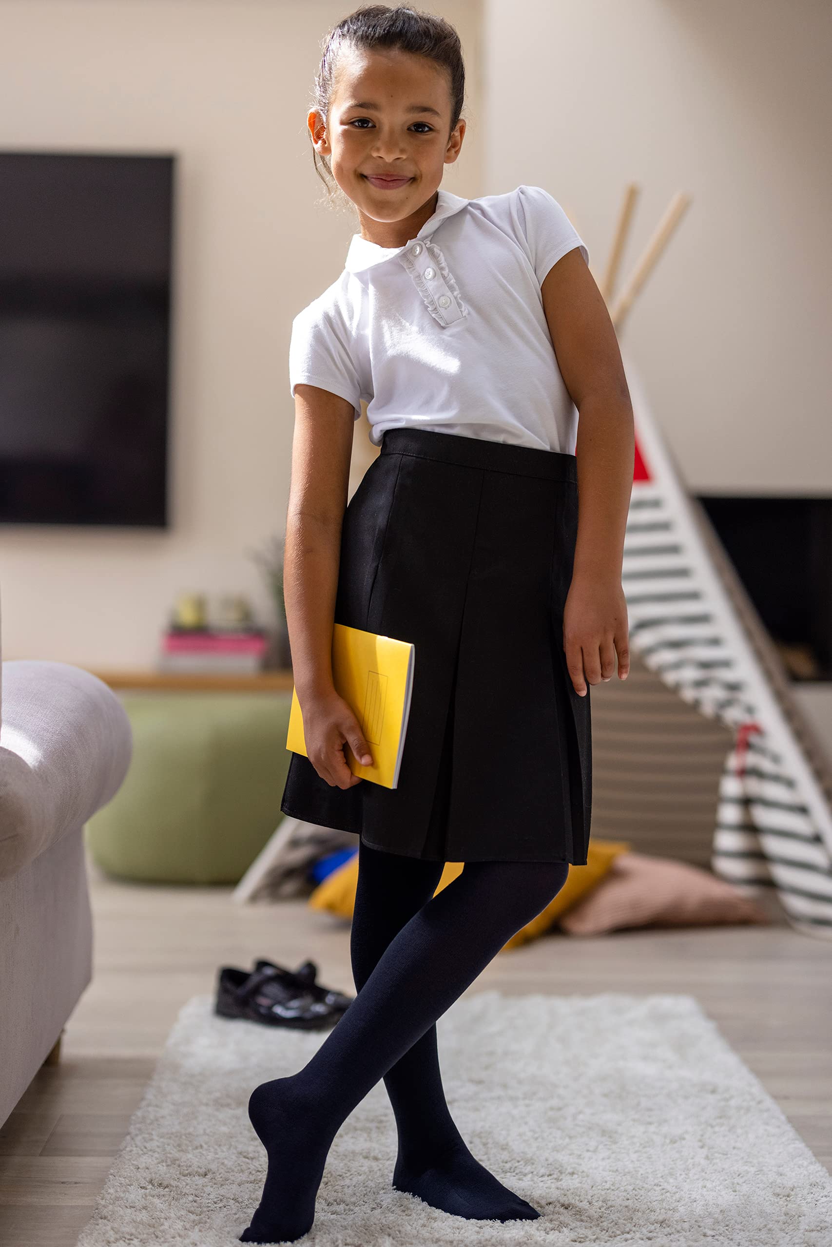 Bamboo Tights for Girls - Soft, Breathable 3-Pack for School & Casual Wear