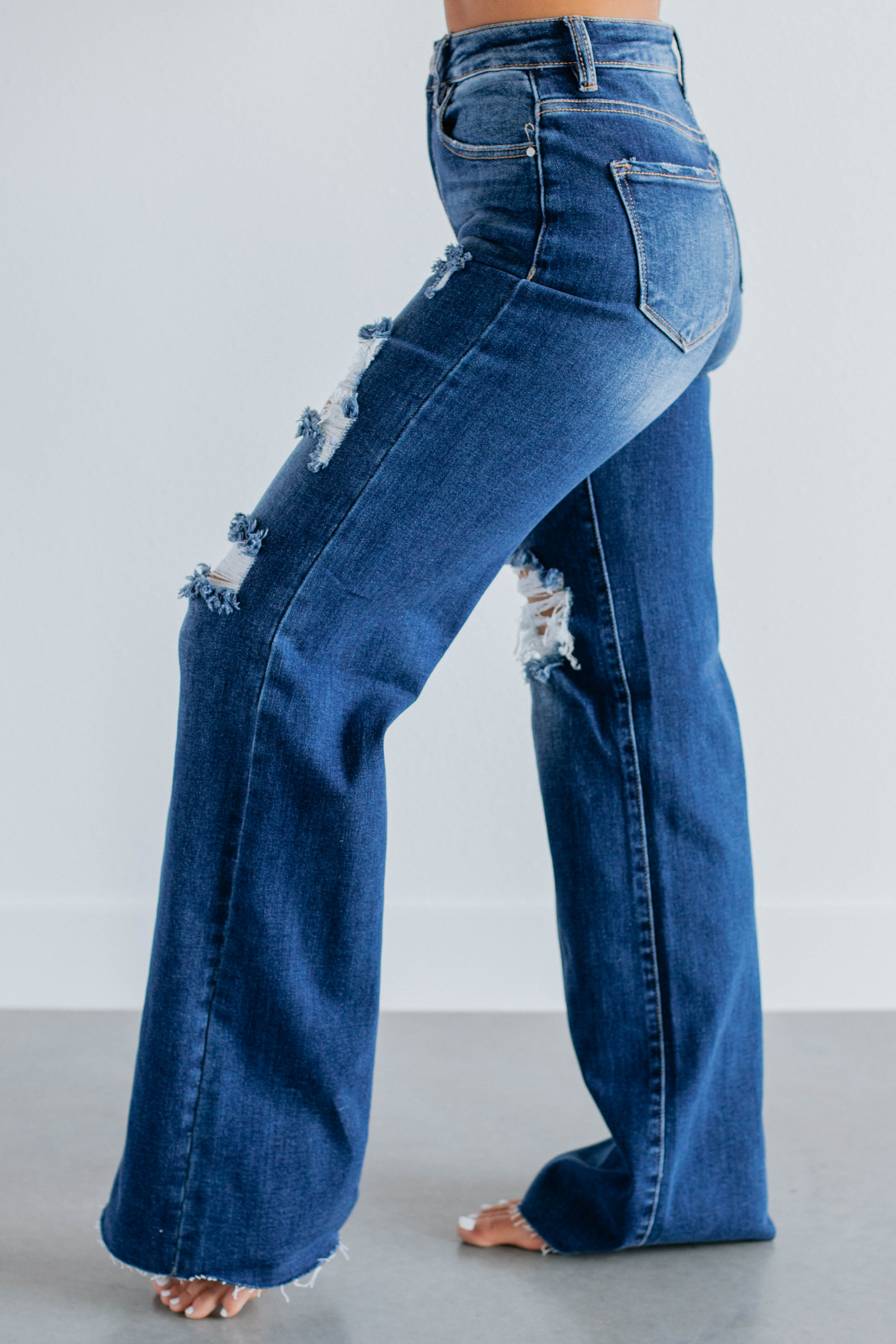 Georgia Risen Jeans for Men - Premium Dark Wash Denim Pants | Comfortable & Stylish for Casual Wear, Office, and Night Out