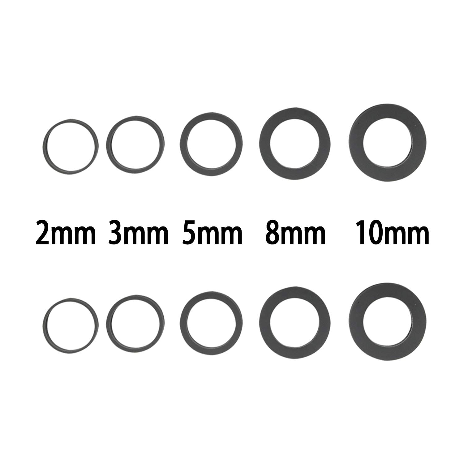 10-Pack Silicone Dough Guide Rings for Rolling Pin - 1.5 Inch Thickness Spacer Bands - Perfect for Baking, Pie Crusts & Cookie Dough - Fits Standard 3.8cm Wide Roll Pins - Essential Baking Tool for Homemade Bread & Pastries