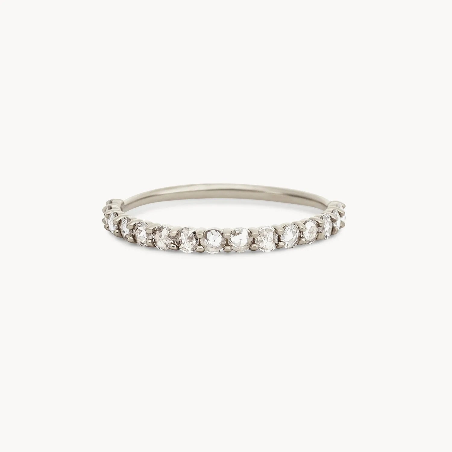 Moonglade 14K White Gold Diamond Ring - Elegant Wedding Band, Anniversary Gift, or Everyday Jewelry for Women