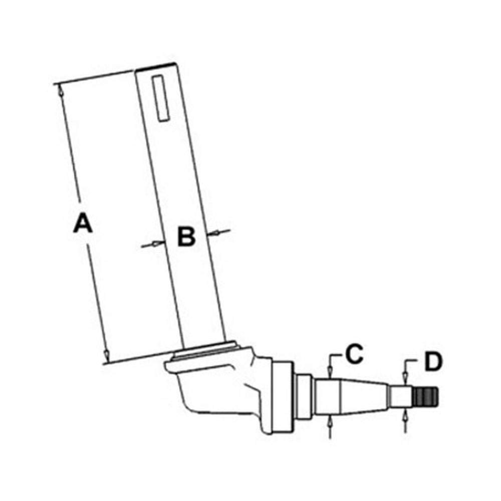 RAParts AM383910R91 Left Hand Spindle - Replacement Part for Tractors & Heavy Equipment | Ideal for Farming, Construction & Industrial Machinery Maintenance