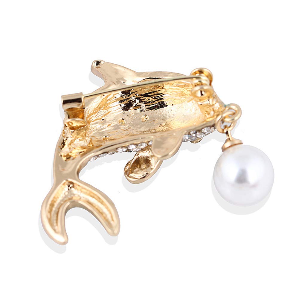 YAZILIND Cute Animal Brooch Pin for Men & Women - Rhinestone Fashion Breastpin Jewelry Accessory for Clothing, Birthday, Corsage - Perfect for Parties, Weddings & Gifts
