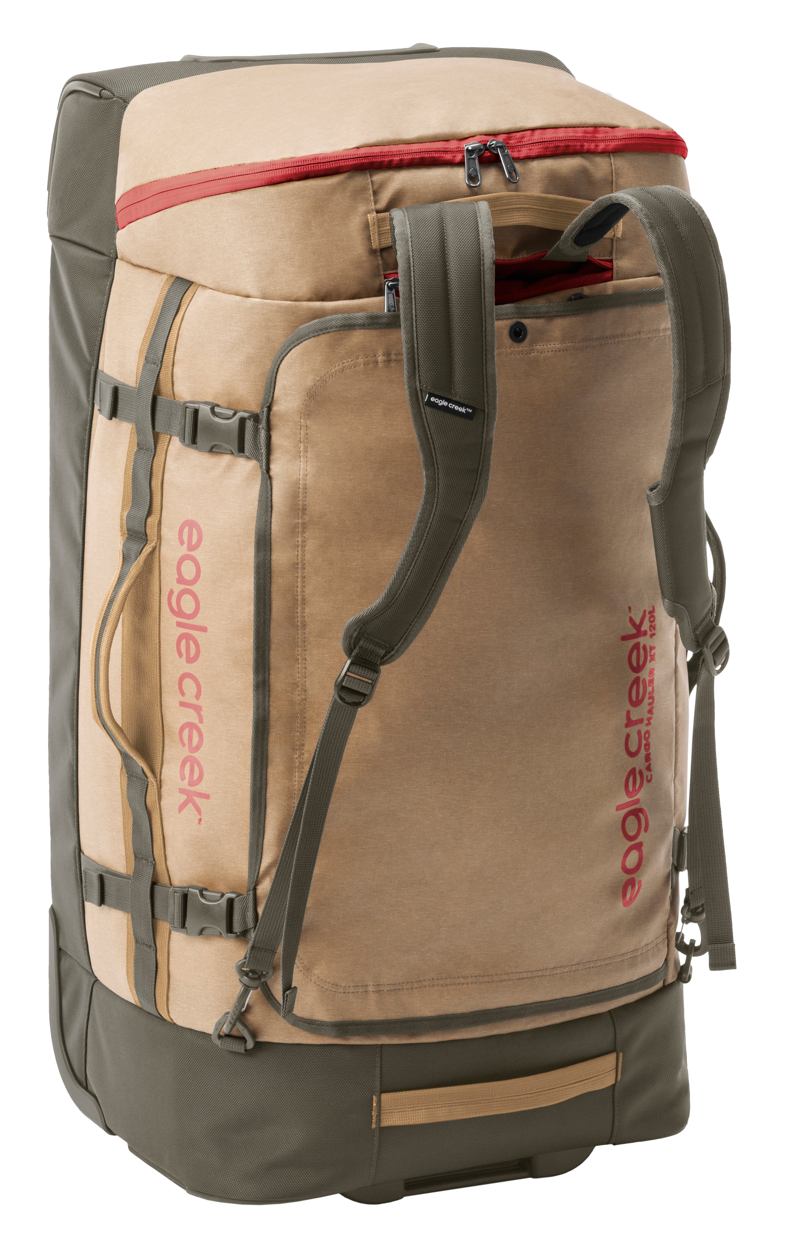 Eagle Creek Cargo Hauler XT Wheeled Duffel Bag 120L/32 Inch - Safari Brown - Large Travel Duffle for Adventure, Camping & Airline Checked Luggage