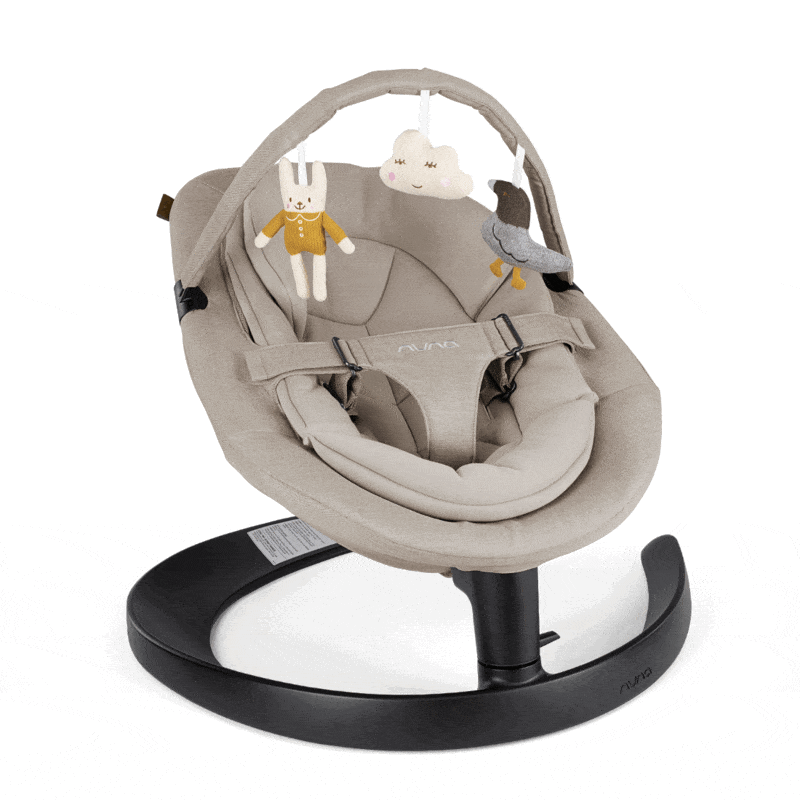 Nuna Leaf Grow Baby Swing with Toy Bar - Adjustable Infant Seat for Newborns to Toddlers - Perfect for Nursery, Living Room & Outdoor Use