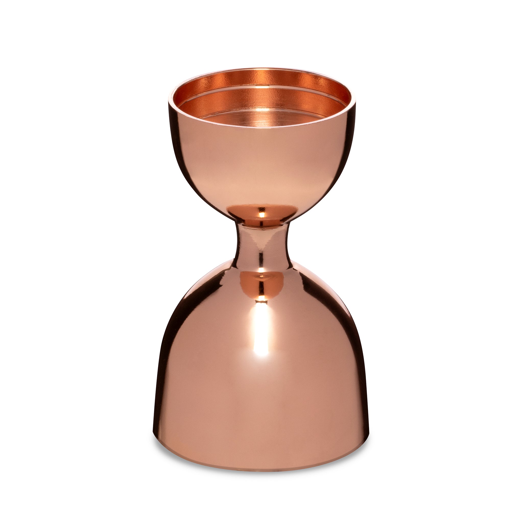 Premium Leopold® Copper Plated Jigger - 1oz & 2oz Dual Measuring Cup for Professional Cocktails & Home Bartending | Perfect for Mixing Martinis, Margaritas & Craft Cocktails