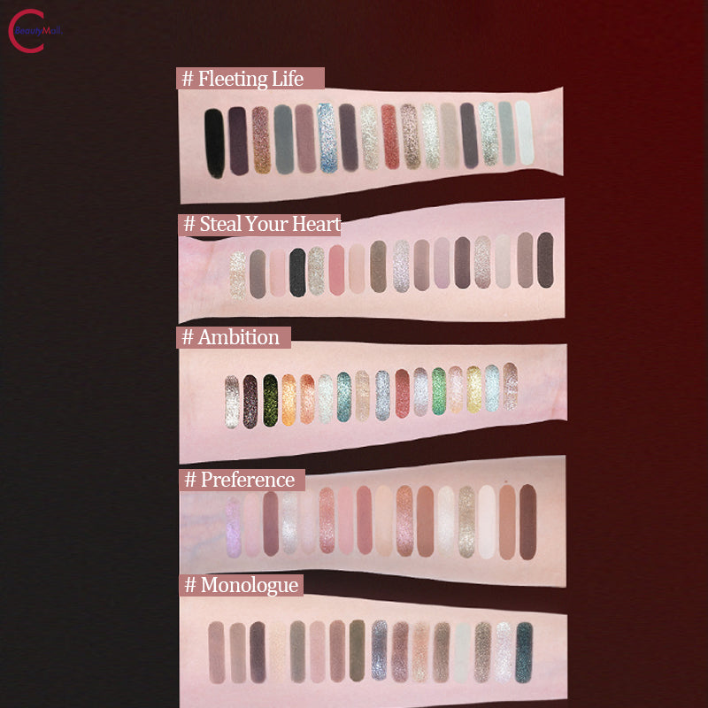 CHEERYEP Gothic Holiday Eyeshadow Palette - 12 Vibrant Colors, Long-Lasting & Highly Pigmented - Perfect for Halloween, Christmas Parties & Festive Makeup Looks