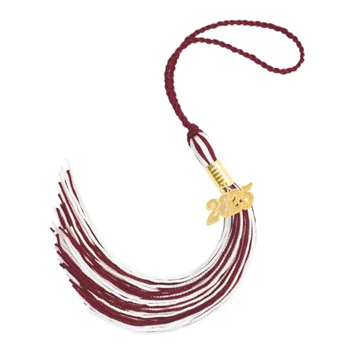 2025 Tassel - Maroon and White