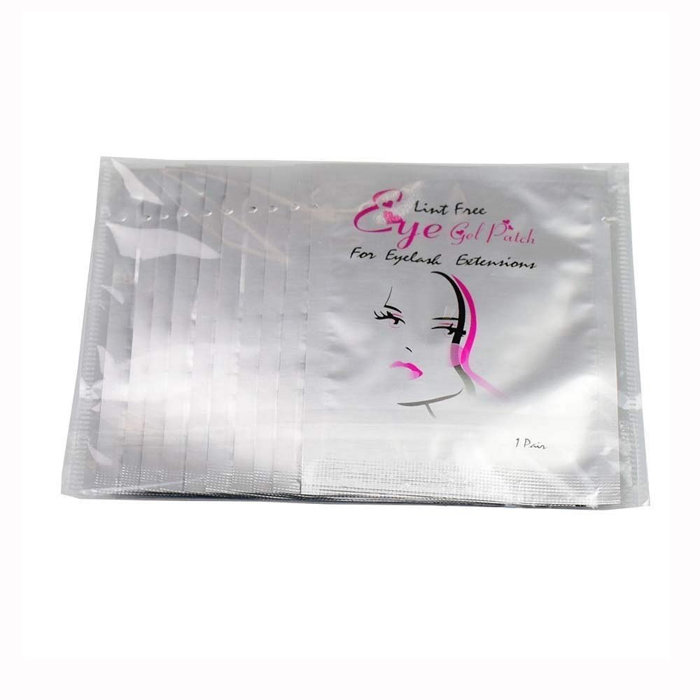 10 Pairs Professional Eyelash Extension Pads - Hypoallergenic Under Eye Gel Patches with Smooth Front & Collagen Back - Lint-Free Salon Pads for Lash Artists & DIY Home Use - Perfect for Lash Extensions, Lash Lifts & Tinting
