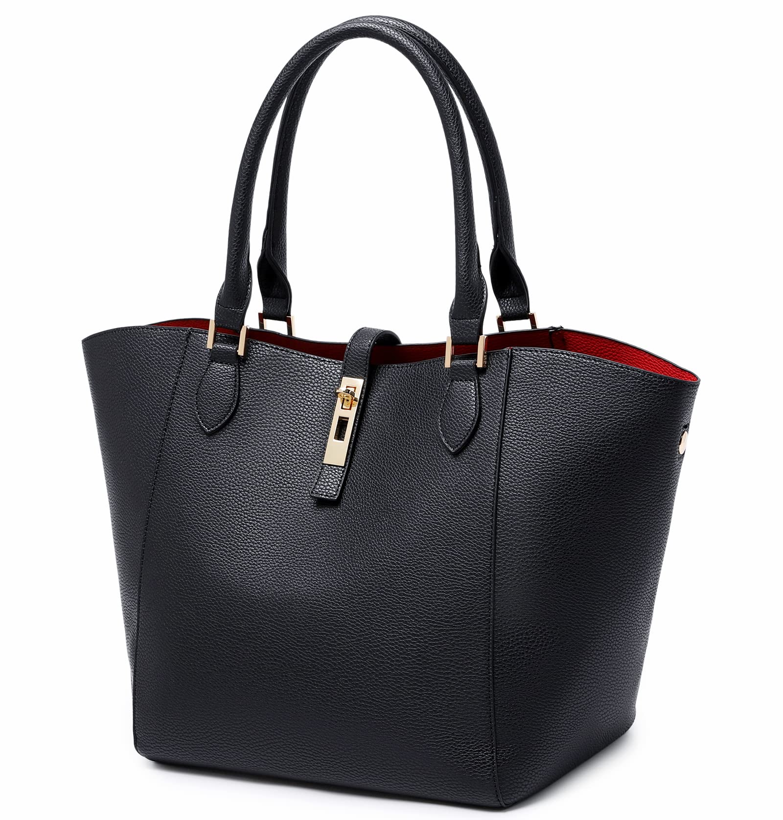 SQLP Large Work Tote Bag for Women - Spacious Designer Handbag with Crossbody Strap, Durable Bucket Purse for Office, Travel & Daily Use | Professional, Commuter & Weekend Carryall