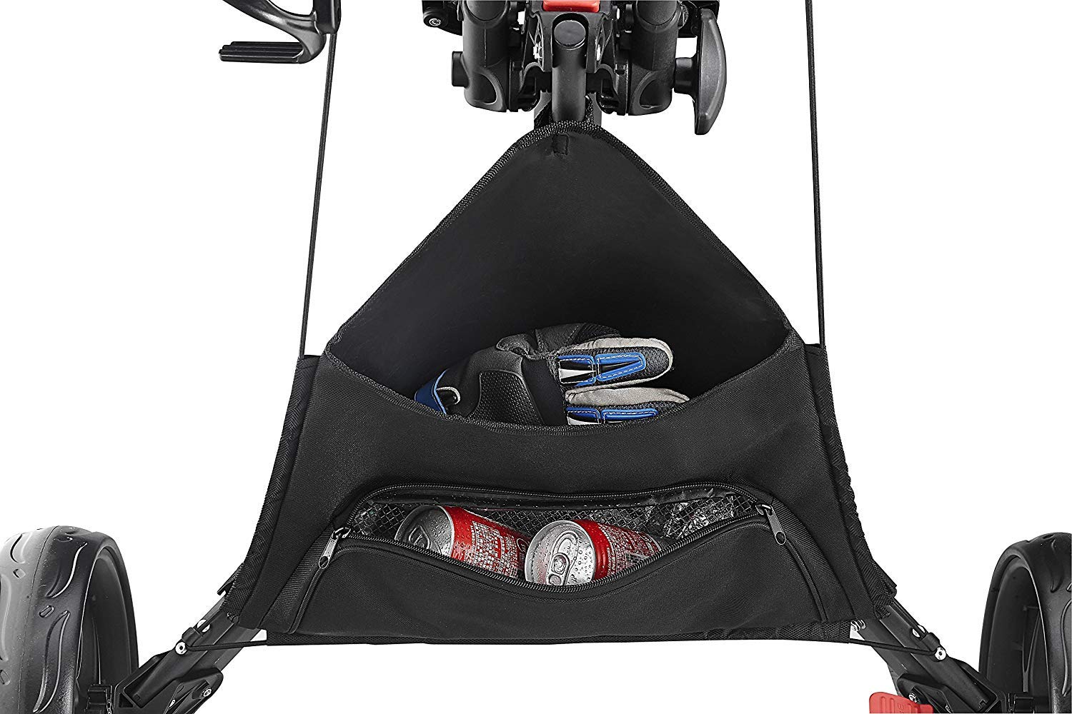 Caddytek 3-Wheel Golf Push Cart with Swivel Front Wheel - Lightweight Folding Golf Cart for Easy Maneuvering on the Course | Perfect for Golfers, Seniors & Walking Enthusiasts
