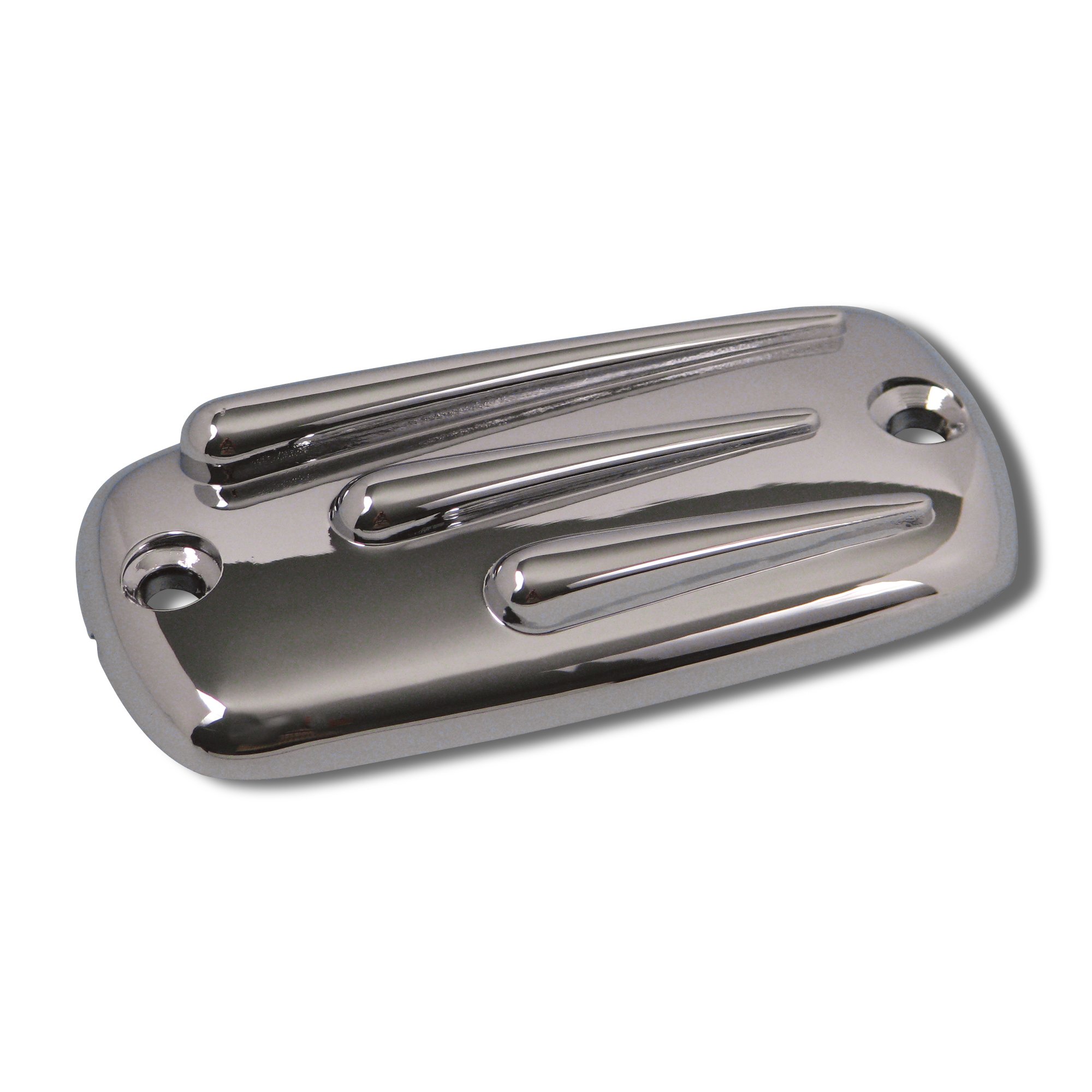 Show Chrome Accessories 53-747A Master Cylinder Cover for Motorcycles - Durable Chrome Plated Protection for Harley, Honda & More - Perfect for Bike Maintenance & Custom Upgrades