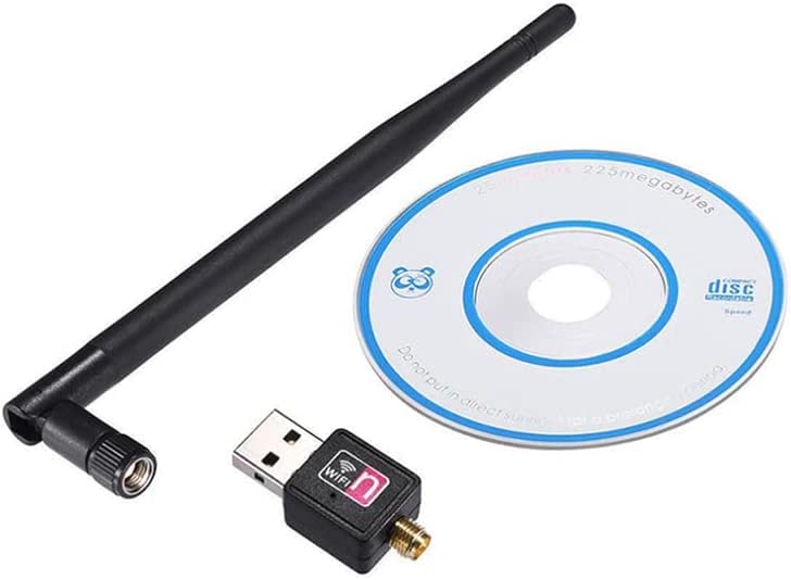 150Mbps USB WiFi Adapter with 2dBi Antenna - Wireless Network Dongle for Windows, Mac, Linux - Perfect for Home, Office & Gaming Connectivity