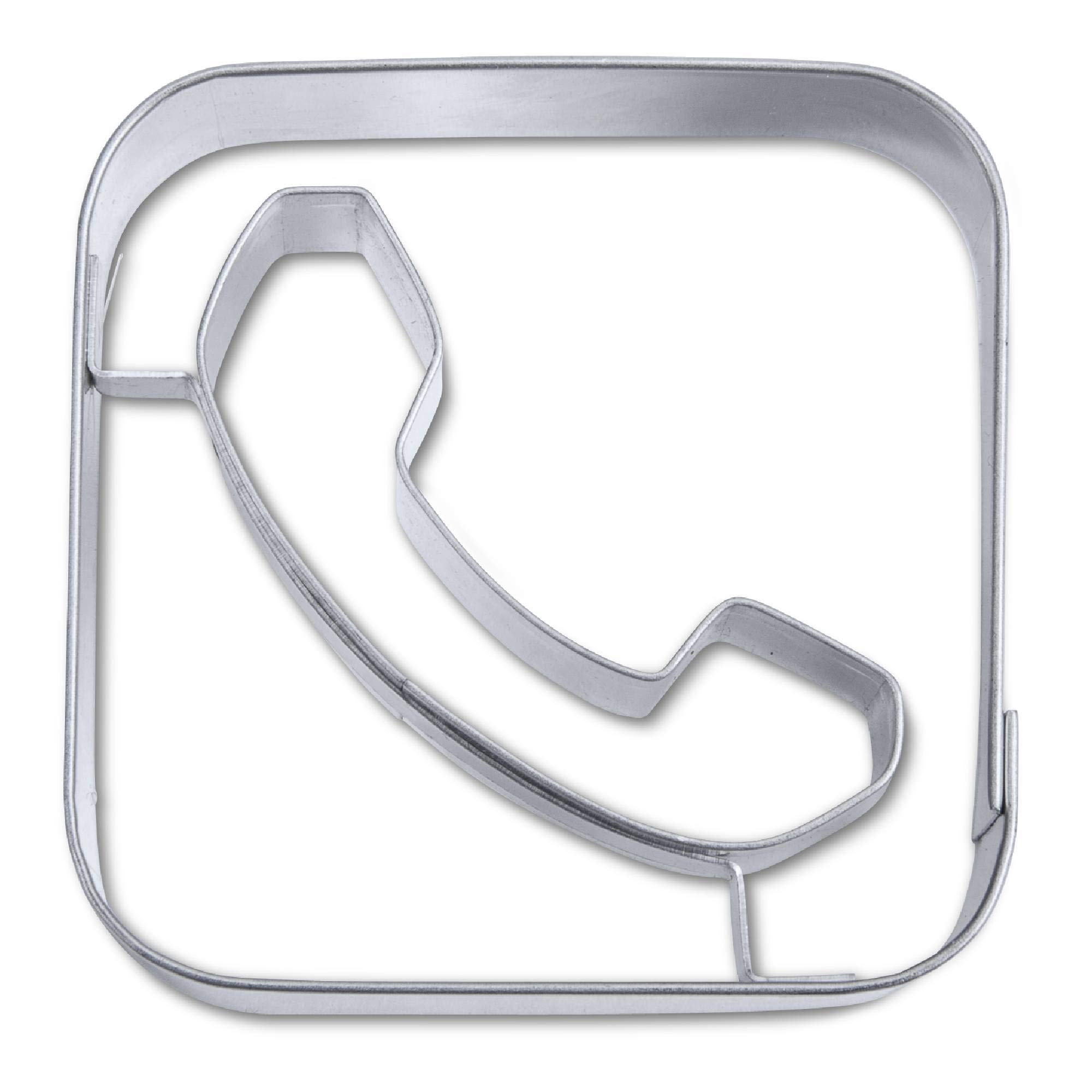Premium Stainless Steel Phone-Shaped Cookie Cutter - Durable Baking Tool for DIY Cookies, Cakes & Desserts | Perfect for Birthday Parties, Baby Showers & Holiday Baking