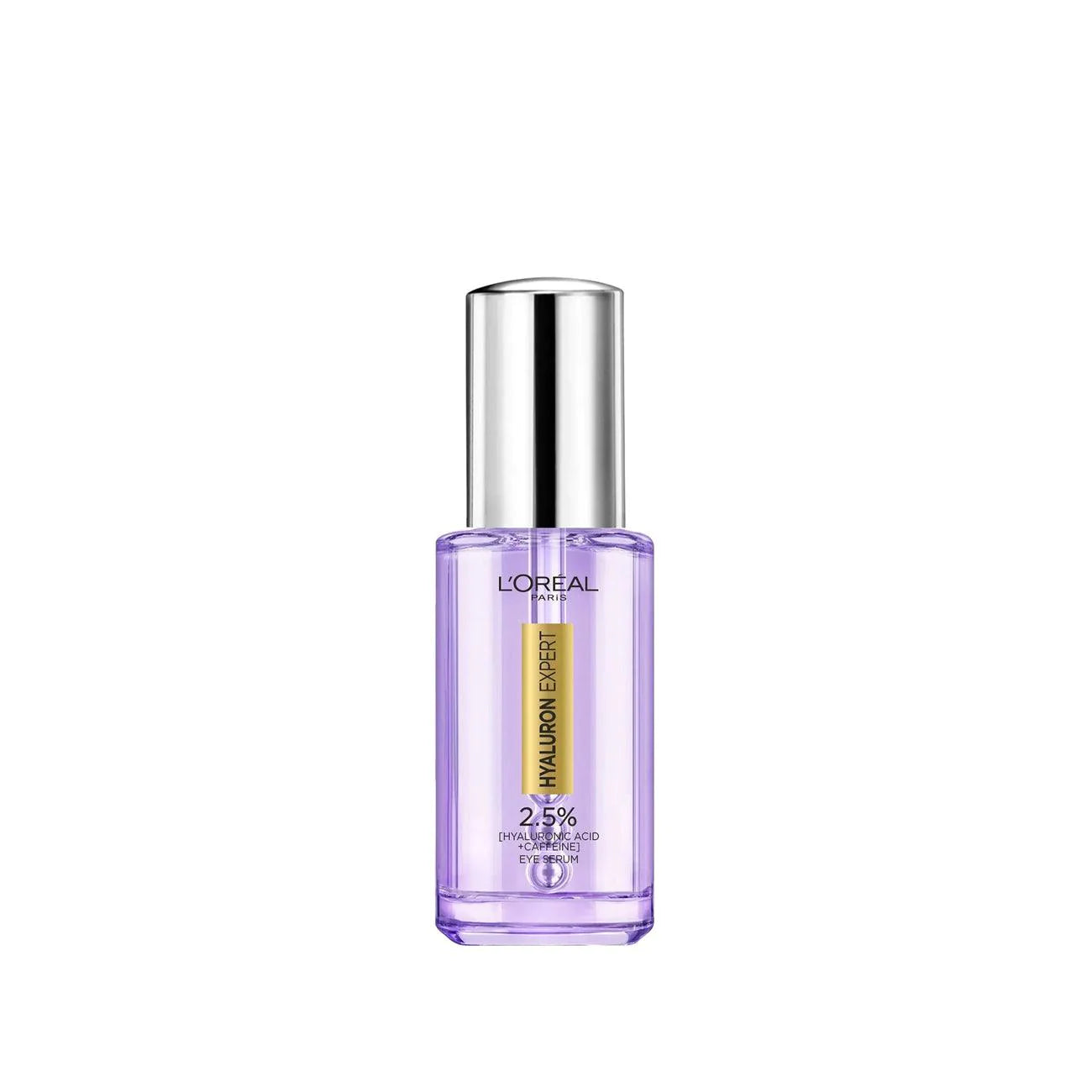 Hyaluron Expert Eye Serum with 2.5% Hyaluronic Acid & Caffeine - Dark Circle & Puffiness Reduction for Bright, Youthful Eyes - Perfect for Morning & Night Skincare Routine