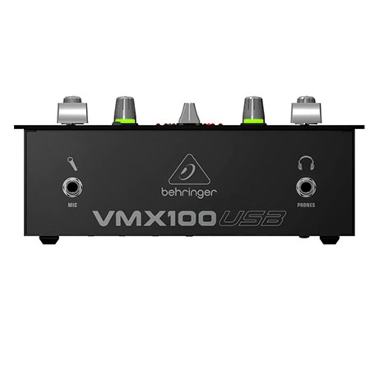 Behringer Pro Mixer VMX100USB 2-Channel DJ Mixer with USB Audio Interface - Professional DJ Equipment for Live Performances & Music Production