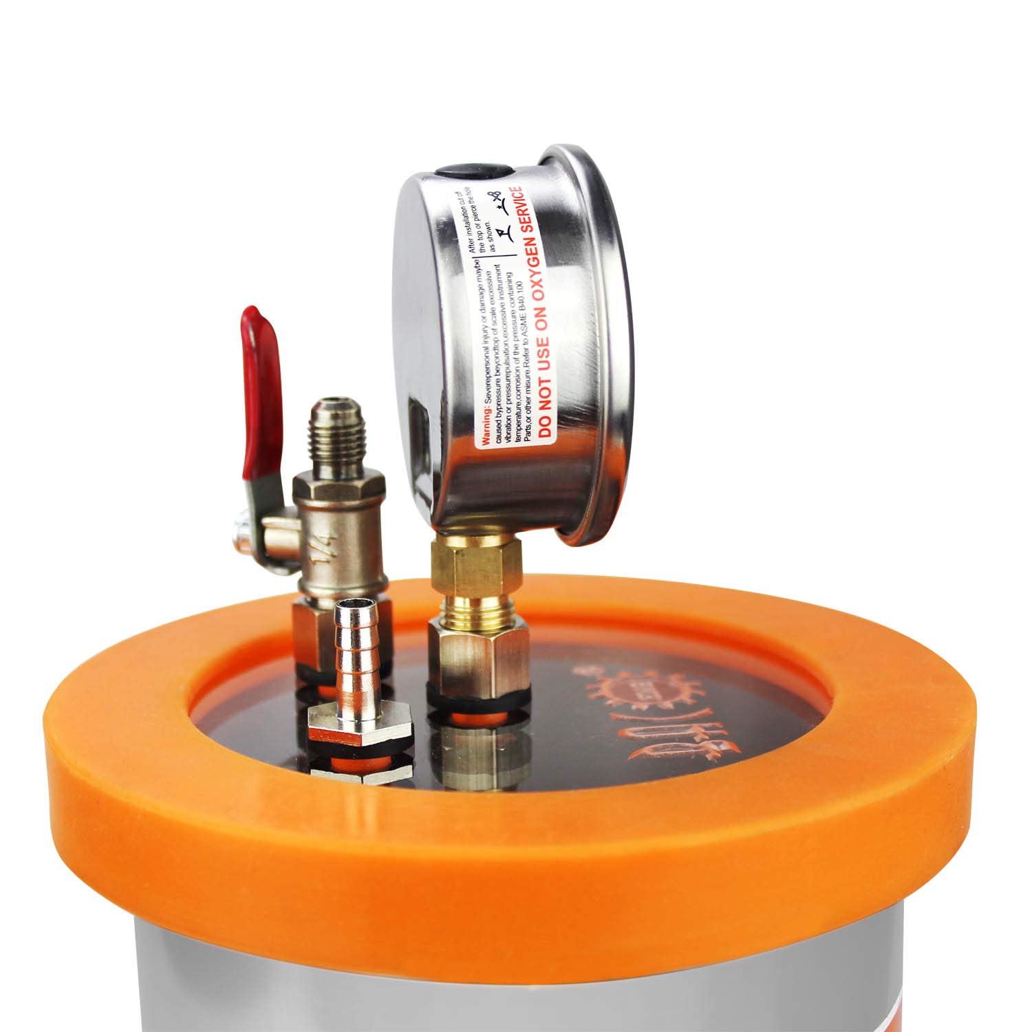 BACOENG 1.2 QT Stainless Steel Vacuum Degassing Chamber Kit for Resin Casting & Jewelry Making - 3 Gallon/1.2 QT Options - Perfect for Epoxy Resin, Silicone Mold, and DIY Craft Projects