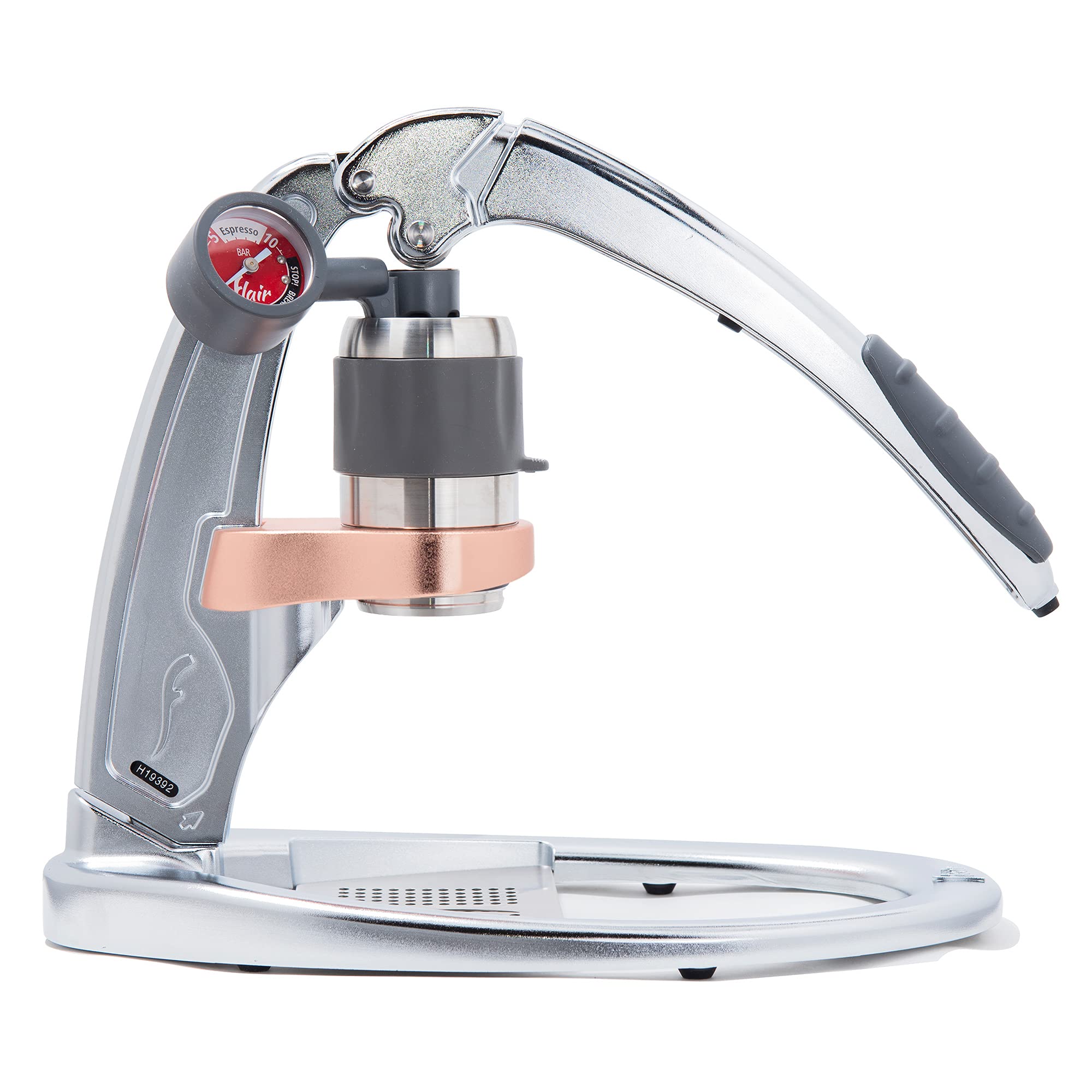 Flair Espresso Maker PRO 2 Chrome - Manual Lever Espresso Machine with Stainless Steel Brew Head & Pressure Gauge - Perfect for Home Baristas & Coffee Enthusiasts