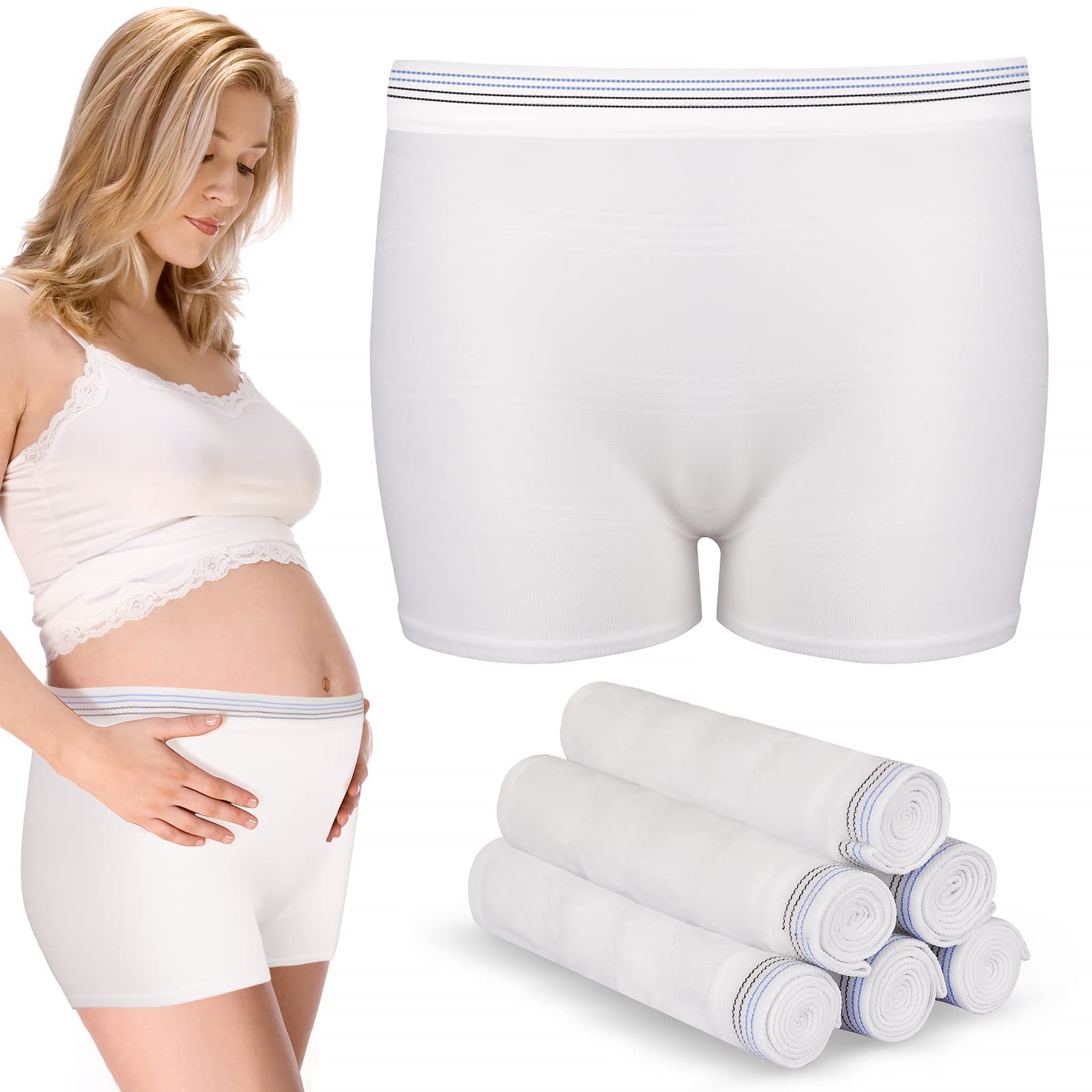 4 Pack Washable Mesh Postpartum Underwear for Women - Breathable & Disposable Post-Surgery Panties for Hospital Recovery, Incontinence, C-Section - S/M (12-38 in) - Ideal for Maternity, Postpartum Care & Comfortable Wear After Delivery