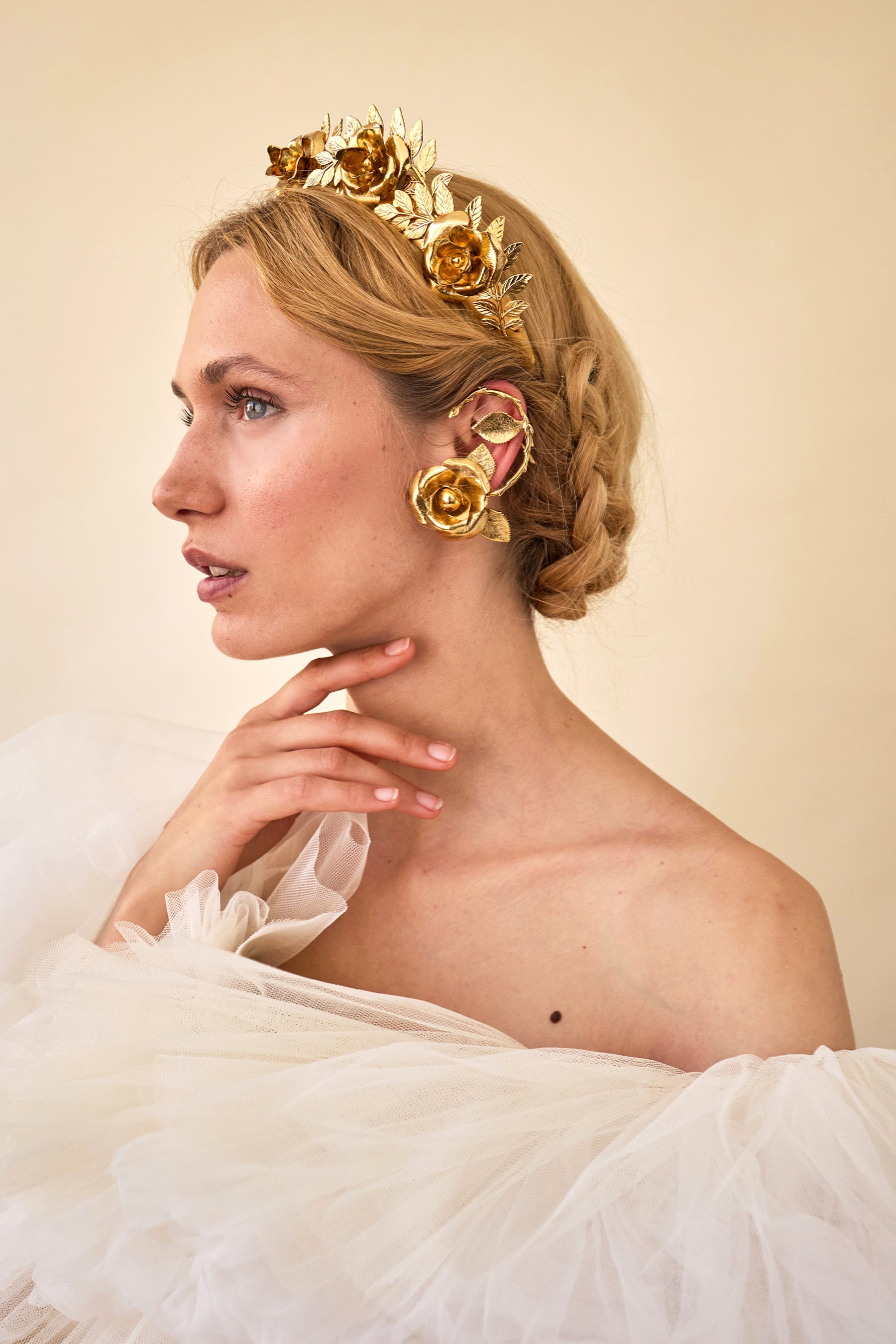 Ivy Crown Headband - Elegant Floral Hair Accessory for Women & Girls | Perfect for Weddings, Parties & Special Occasions
