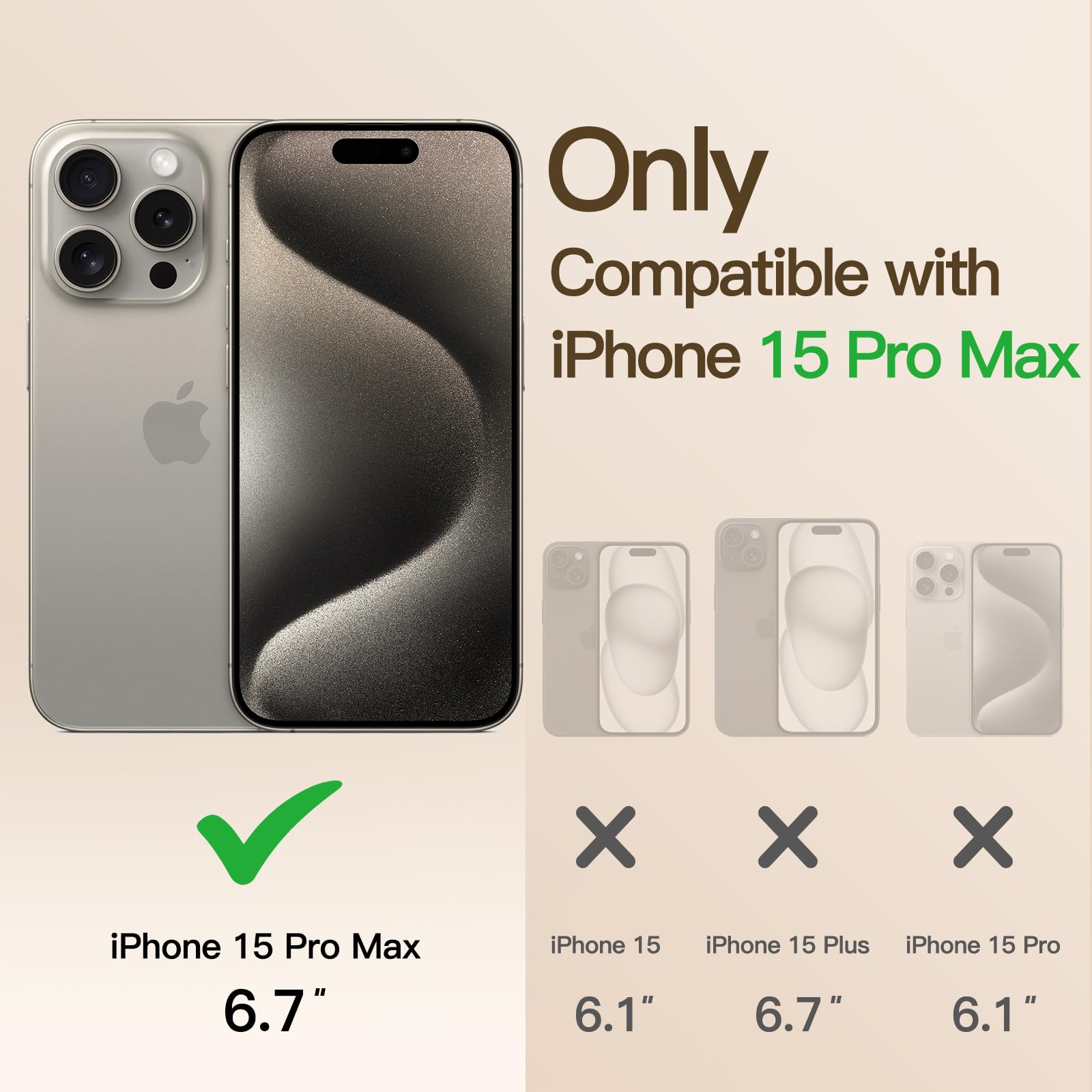 JETech Soft Clear Case for iPhone 15 Pro Max 6.7-Inch | Shockproof TPU Phone Cover with Camera Lens Protection | MagSafe Wireless Charging Compatible | Electroplated Gold Design | Perfect for Everyday Use, Travel & Outdoor Activities