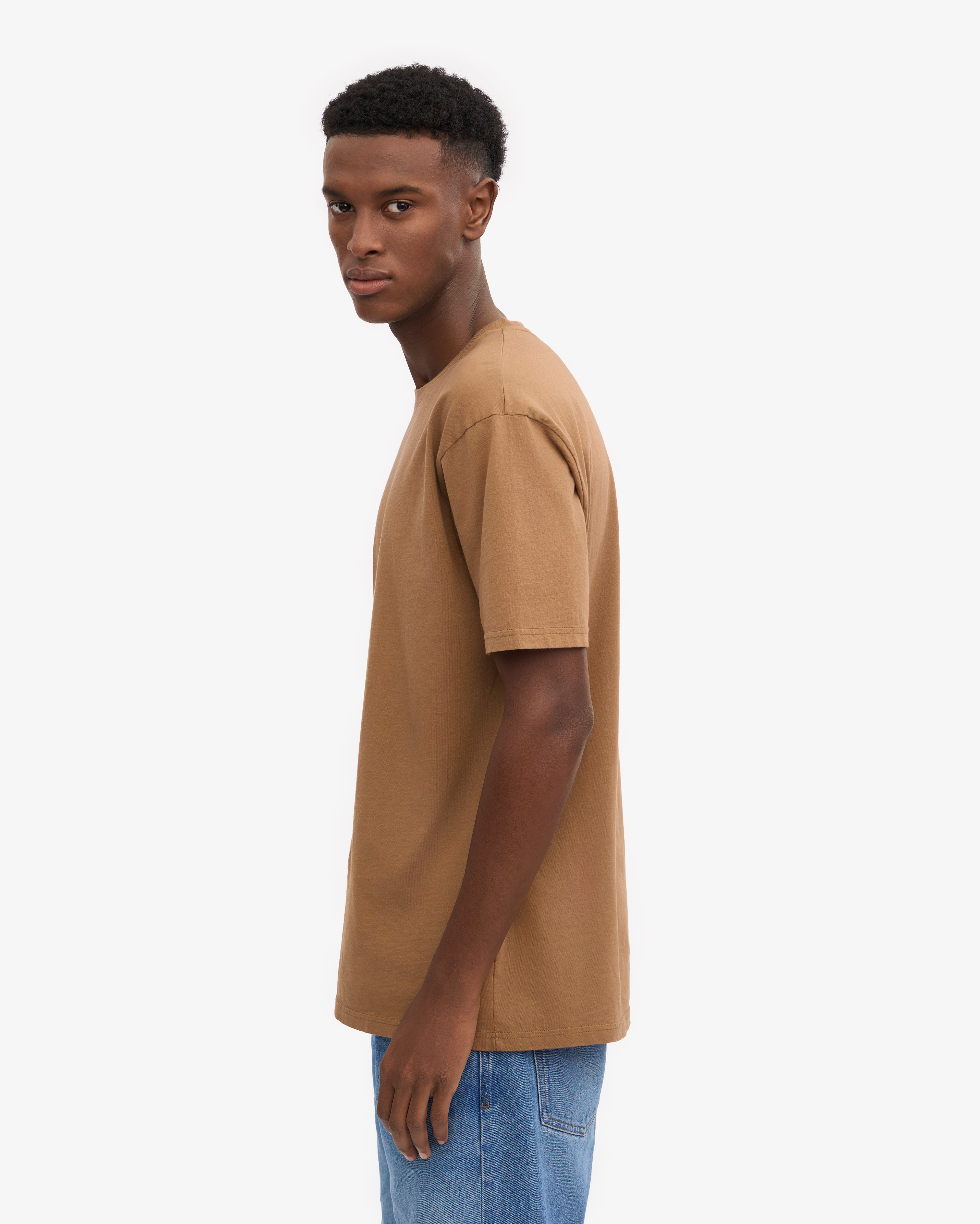 Premium Organic Cotton Classic T-Shirt - Sahara Camel Color - Soft & Breathable for Everyday Wear, Casual Outfits, and Layering