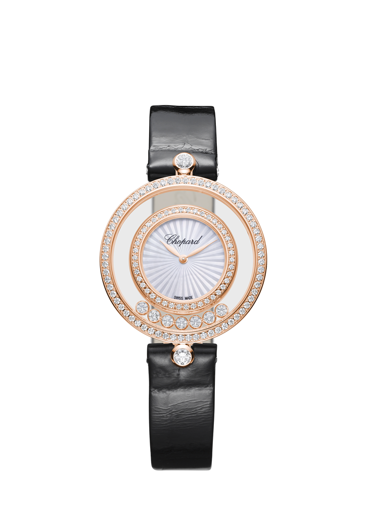 Chopard Happy Sport Icons 18K Rose Gold & Diamond Ladies Watch - Luxury Women's Timepiece for Gifts, Special Occasions & Everyday Elegance