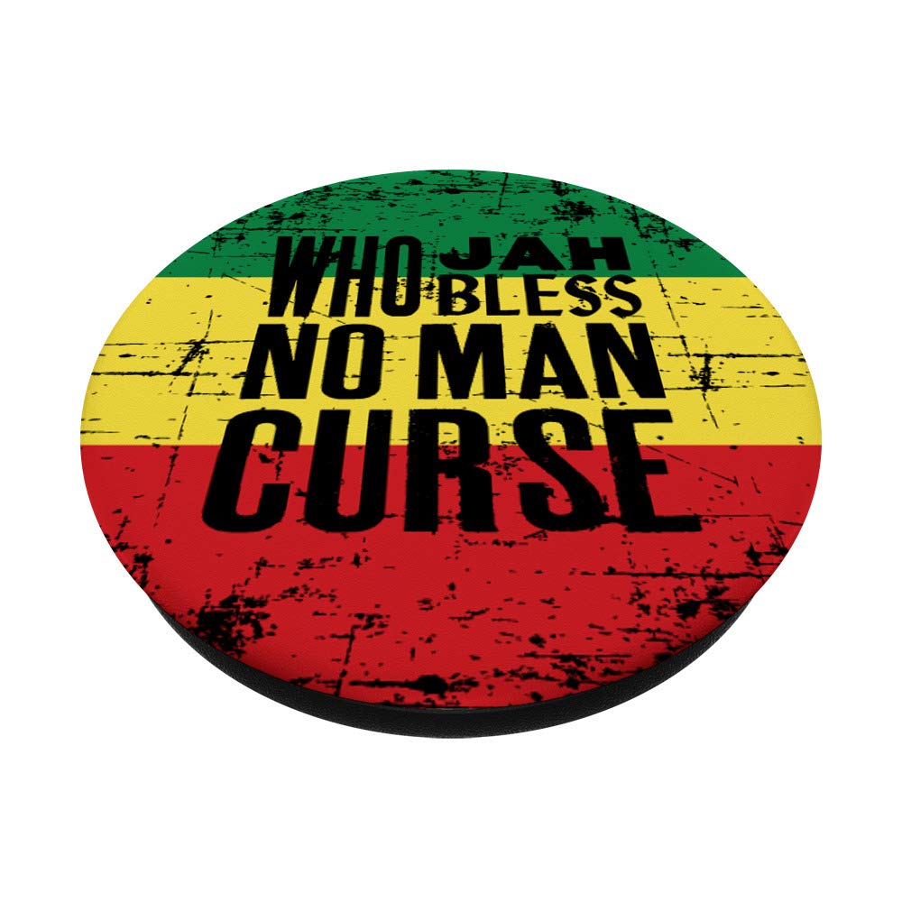 Jamaican Rastafari Rasta Reggae Fan PopSockets PopGrip: Swappable Phone & Tablet Grip for Music Lovers & Travel Enthusiasts