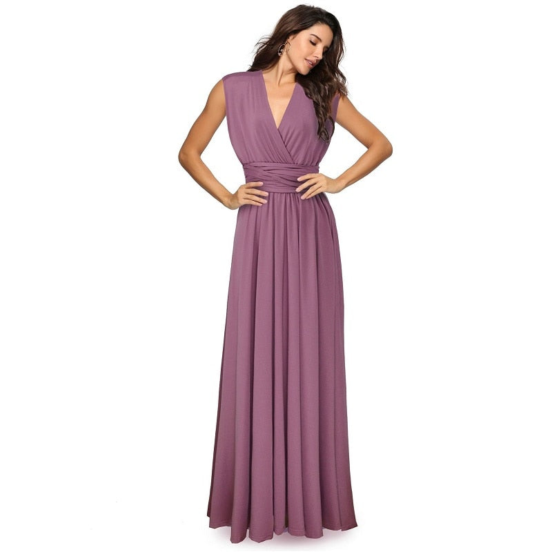Boho Convertible Maxi Dress for Women - Versatile Summer Beach & Club Wear