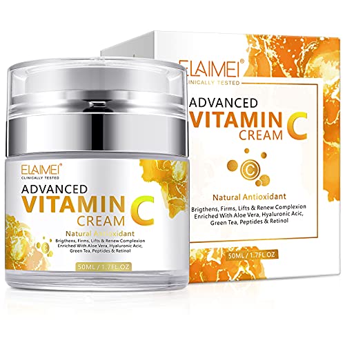 Vitamin C Retinol Face Cream - Anti Aging Moisturizer for Wrinkles & Dark Circles | Day & Night Use