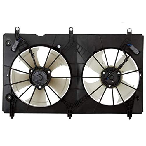 RAREELECTRICAL New Engine Cooling Fan Compatible With Honda Accord 2007 - Part Numbers 19015-Raa-A02, 19020-Raa-A01, 19030-Raa-A02, 19101-Raa-A00 - Perfect for Engine Overheating Prevention & Summer Driving