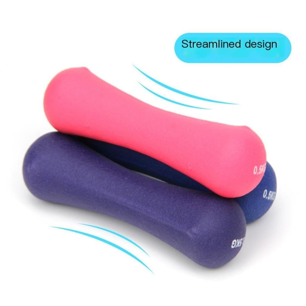 Purple 4kg Dumbbells for Women - Home Fitness Equipment for Jumping Exercises, Arm Toning, Yoga & Strength Training - Perfect for Home Gym & Workouts