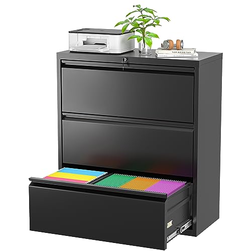 Black 3 Drawer