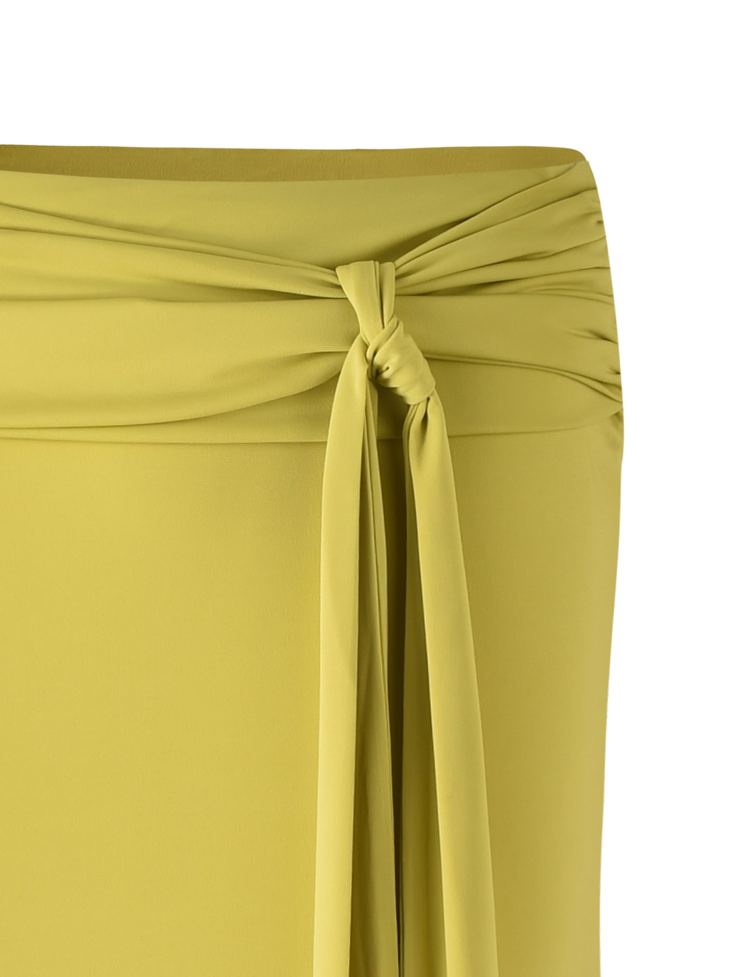 MIST SKIRT - Olive Green & Chartreuse Women's A-Line Skirt for Casual Wear, Office & Spring Outfits | Lightweight Flowy Midi Skirt