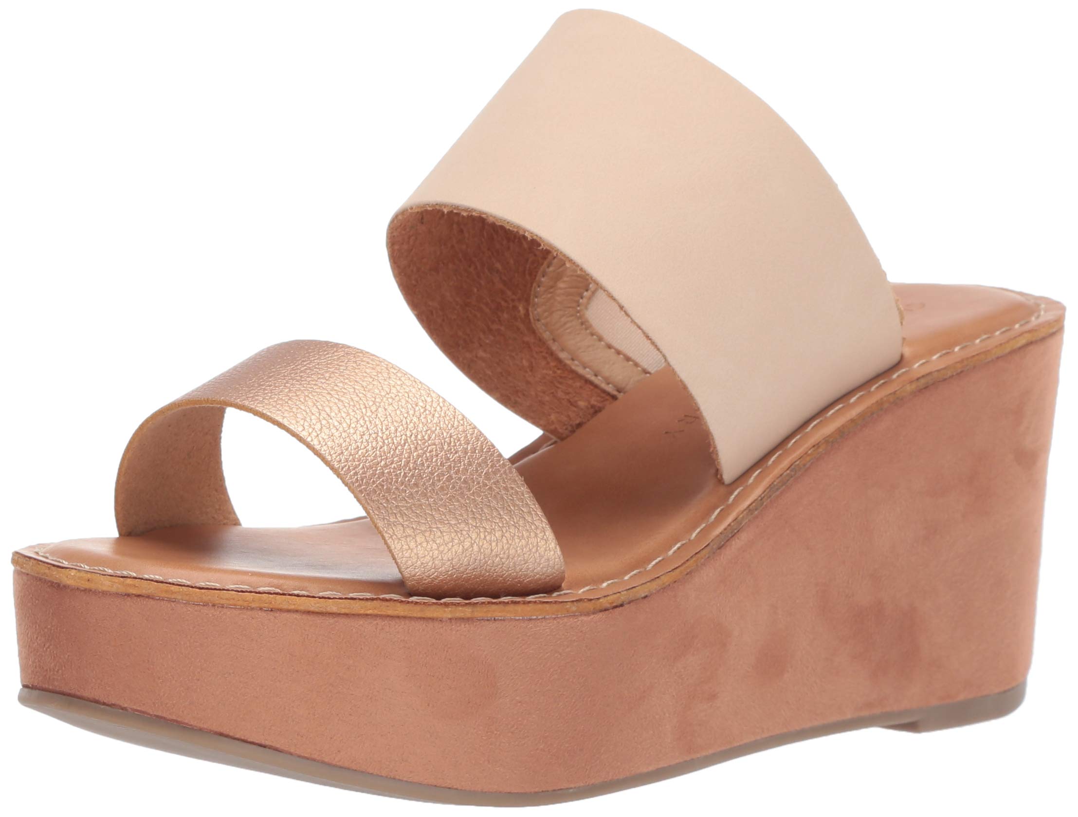 Chinese Laundry Women's Ollie Wedge Slide Sandal - Comfortable Summer Wedge Sandals for Women, Casual Beach Slides with Cushioned Footbed | Perfect for Vacation, Poolside, and Everyday Wear