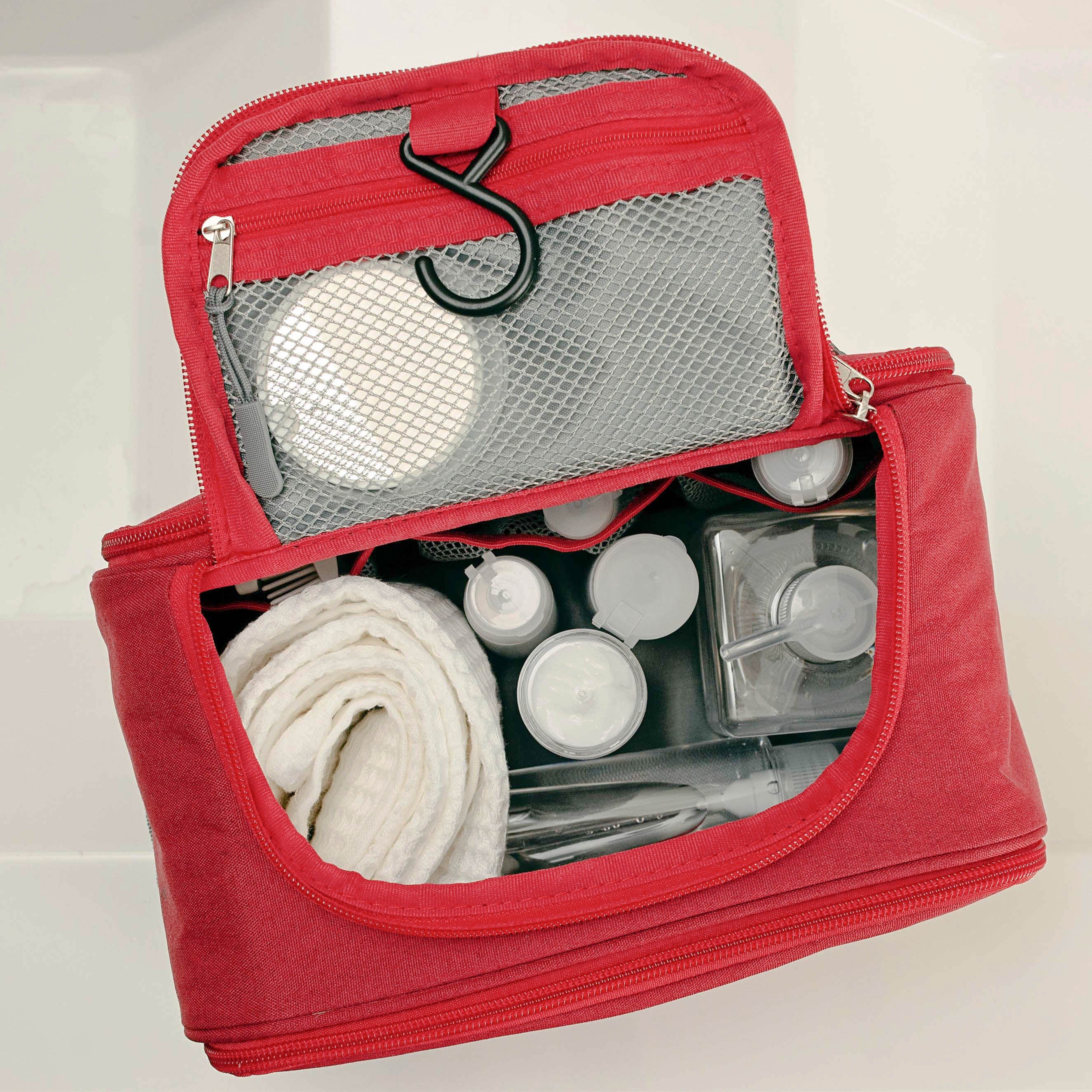 Premium Hanging Travel Toiletry Bag for Men & Women - Waterproof Cosmetic Organizer with Multiple Pockets - Perfect for Camping, Gym, Business Trips & Vacation