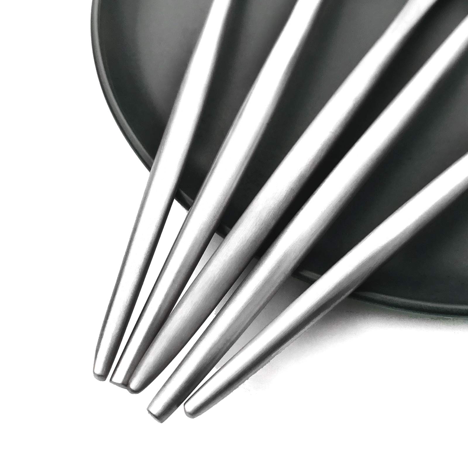 Premium Gugrida 20-Piece Matte Silver Flatware Set - 18/10 Stainless Steel Cutlery for 4 People (Forks, Spoons, Knives) - Elegant Dining & Camping Utensils - Perfect for Home, Travel, and Outdoor Picnics