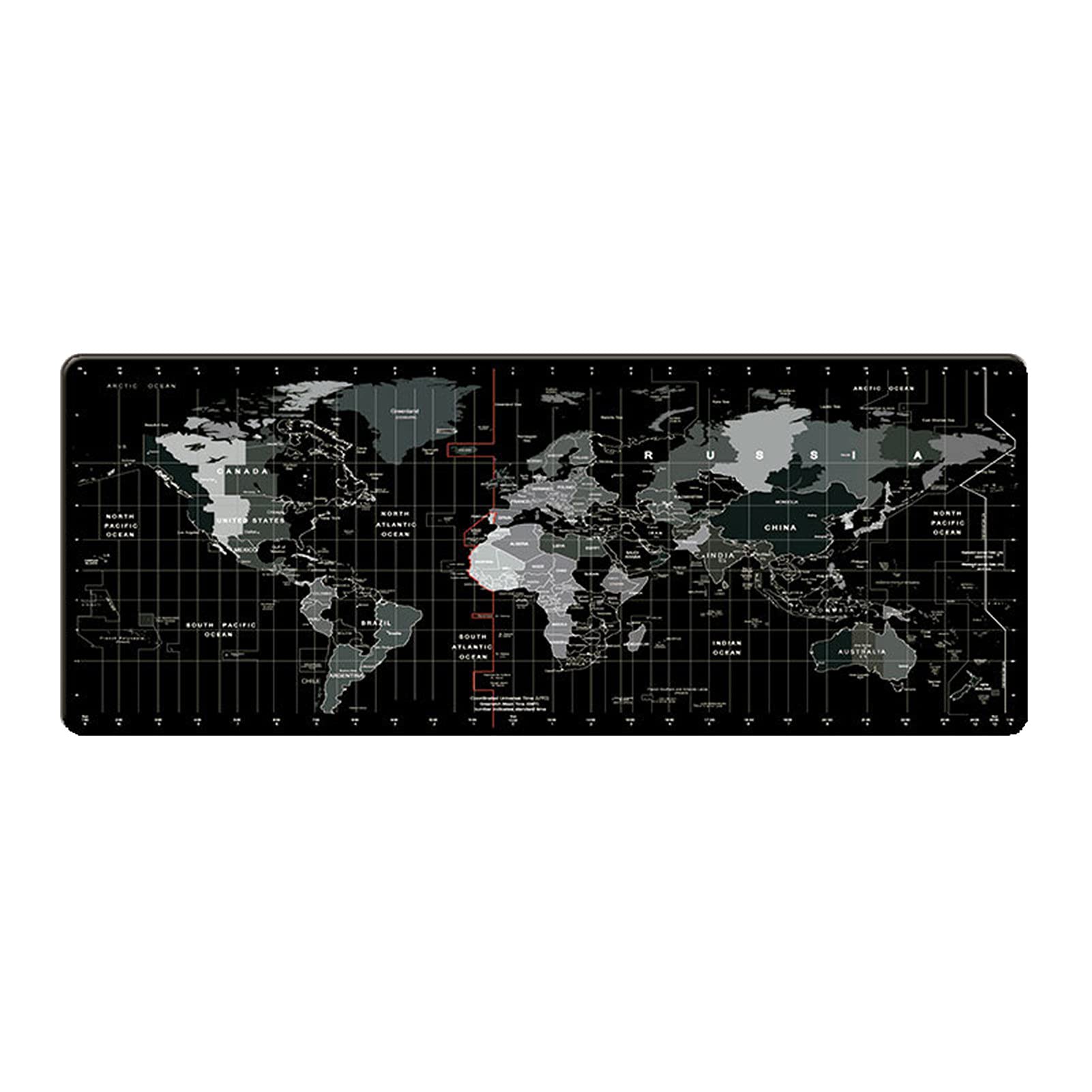 Hislaves Large World Map Gaming Mouse Pad - Non-Slip Carpet Surface Desk Mat for Computers & Laptops | Perfect for Office Work, Gaming & Home Use