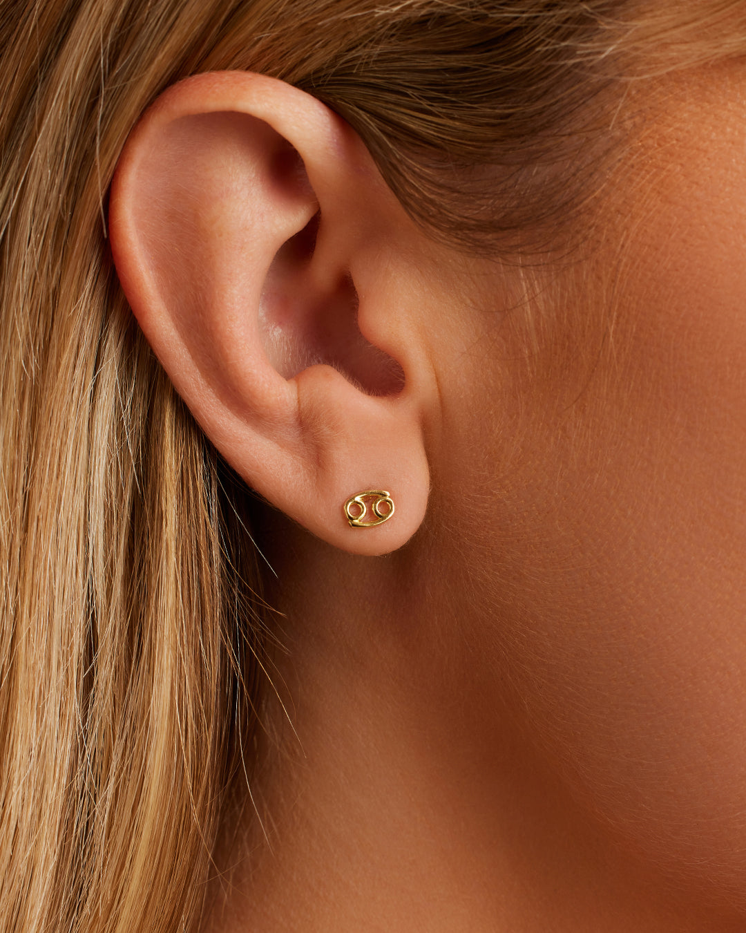 Zodiac Single Stud Earrings - Gold Plated Zodiac Sign Jewelry for Women - Perfect for Daily Wear, Gifts & Special Occasions