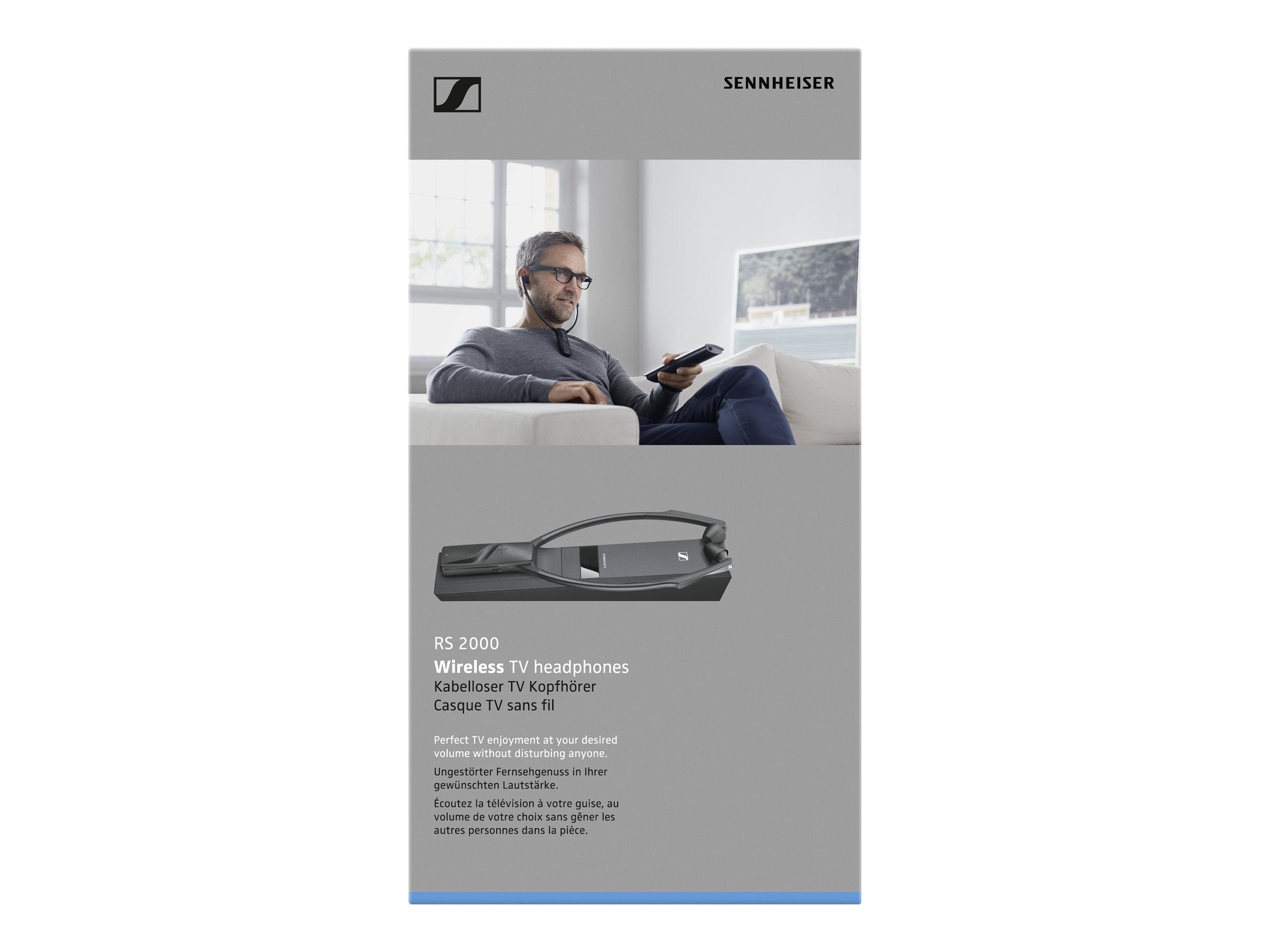 Sennheiser RS 2000 Wireless Headphones - Premium Over-Ear Headset with Noise Cancellation, Bluetooth 5.0, 30-Hour Battery Life - Perfect for Home Theater, Gaming, Music & Office Use